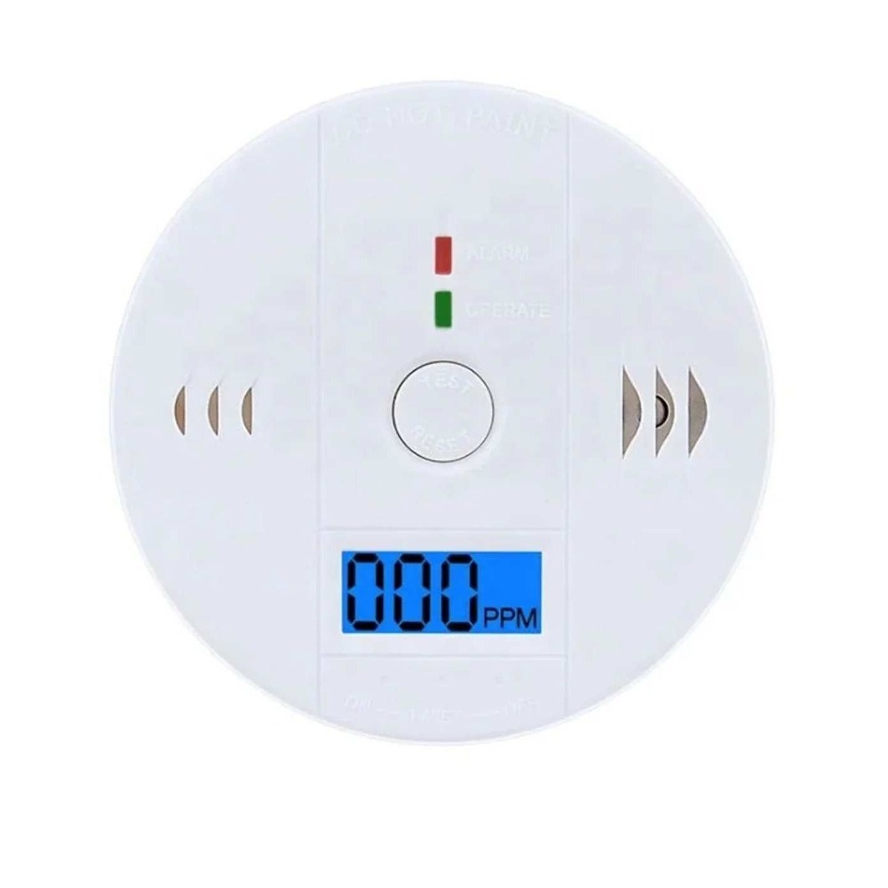 Carbon Monoxide Detector Battery Powered with LCD Display & Sound Alarm for Home
